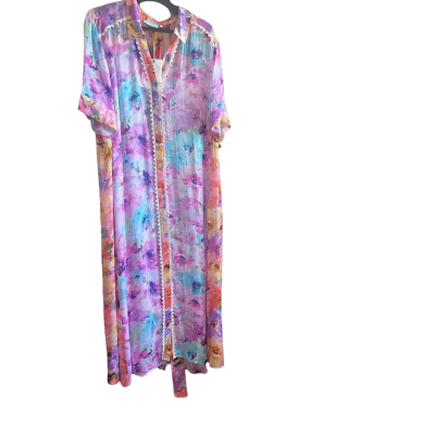 NWT Blue Illusion Size 2L(18) Maxi Dress Floral 