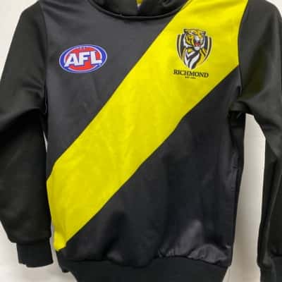 Richmond AFL Kids  Size 6 Sport Top Black  / Yellow 