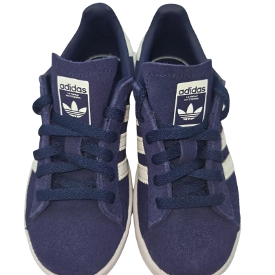 Adidas Campus Shoes Kids Size 10.5 Navy Blue / White 