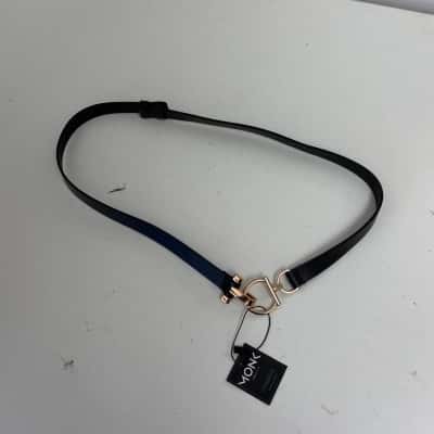 Cadelle Leather Black Monaco Belt One Size 