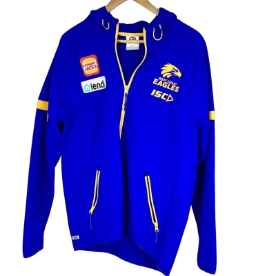  ISC brand West Coast Eagles AFL mens wet weather Jacket- Size M