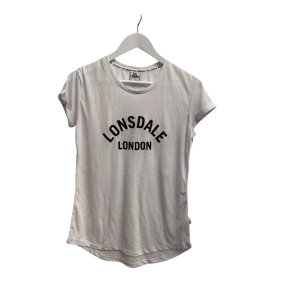 Lonsdale Womens  Size S 3/4 Sleeve Shirt White 