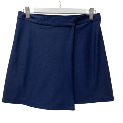 American Apparel Womens Size M Wrap Skirt Navy Blue 
