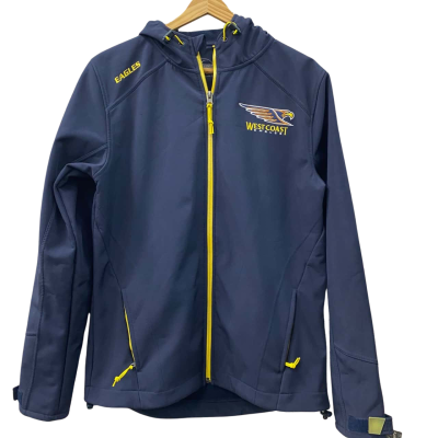 AFL WCE  Unisex  Size 12 Hooded Jacket Navy Blue / Yellow 