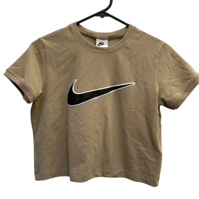 Nike Womens Size L Brown Crop Top 
