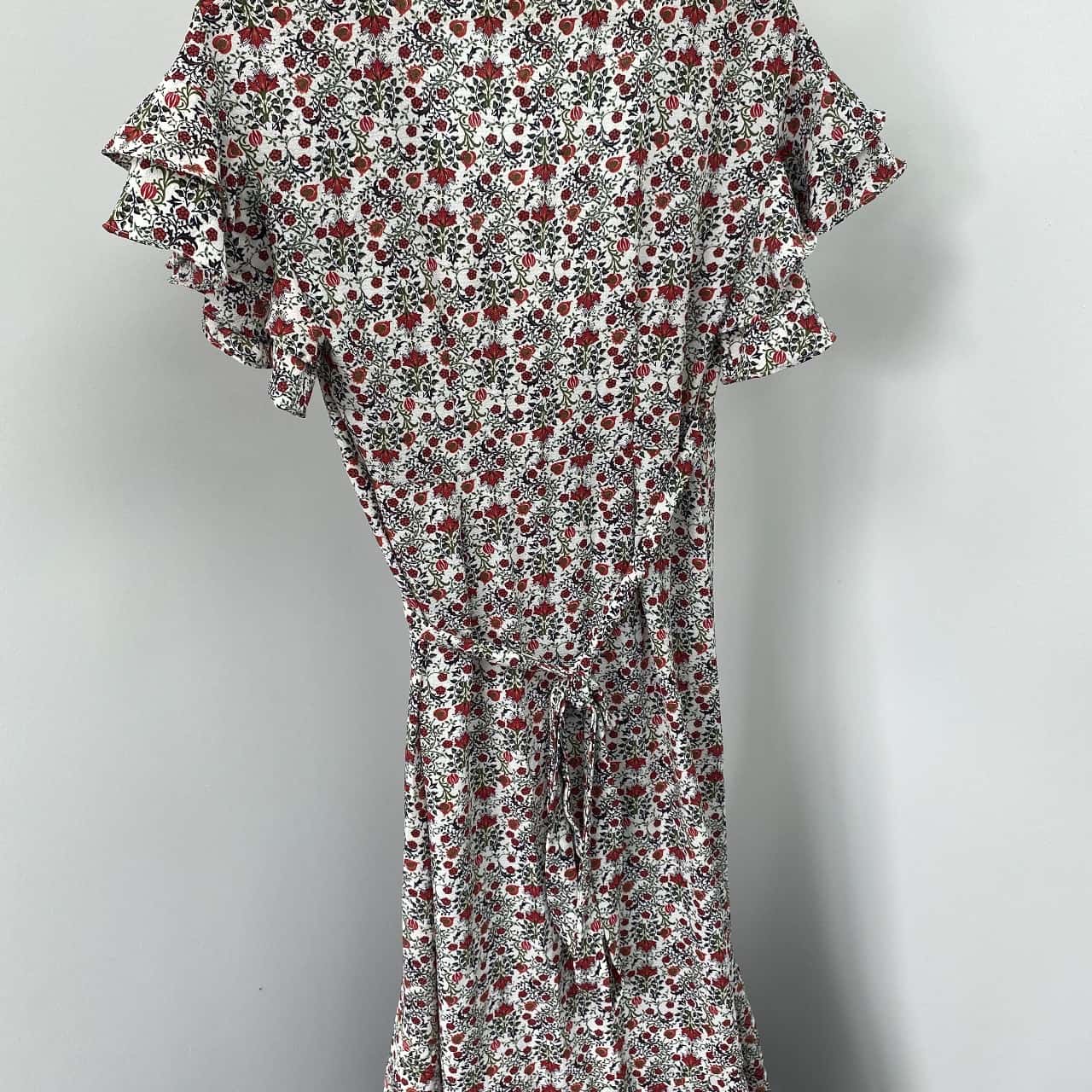Max Studio Womens Size XS Party Dress Floral/Red/White (s)