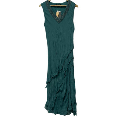 Liz Jordan Womens  Size 16 Cocktail Dress / Formal Dress / Maxi Dress / Sleeveless Dress  Green 