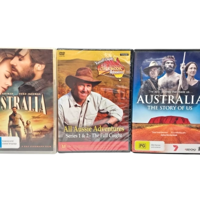 A collection of Australian DVDS
