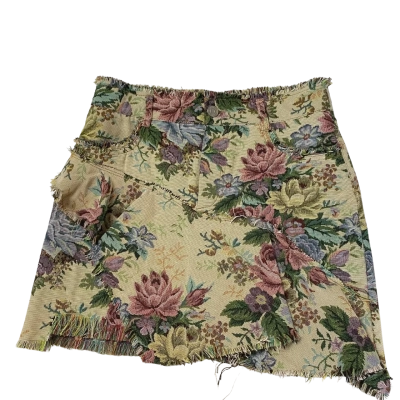 Zara Womens  Size XS Asymmetrical Hemline Skirt Multicoloured 