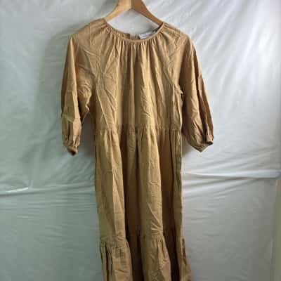 Serafina Womens  Size 6 Maxi Dress Brown 