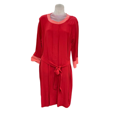 David Jones Womens  Size 14 Midi Dress Pink  / Red 