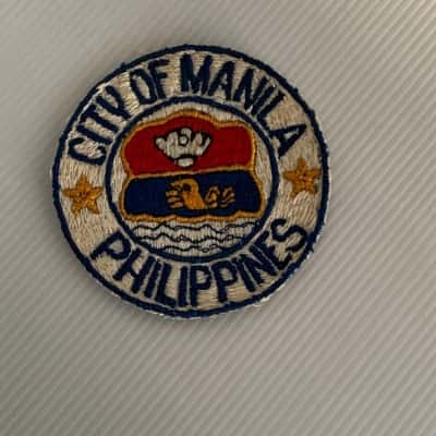 Vintage City of Manila Philippines Embroidered Patch - Sew On