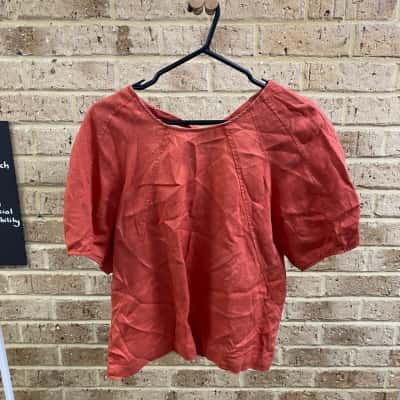 Morrison Womens orange top Size 4 