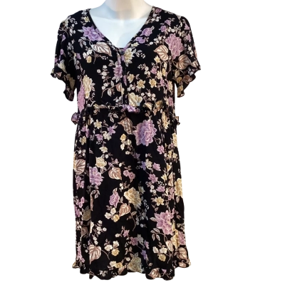 Swell Womens  Size 10 Babydoll Dress / Casual Dress Black  / Multicoloured 