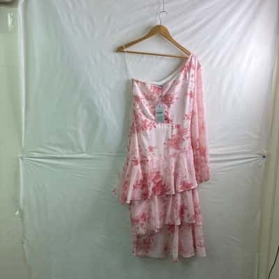 Style State Womens Size 10 Off The Shoulder Dress Floral / Pink  BNWT