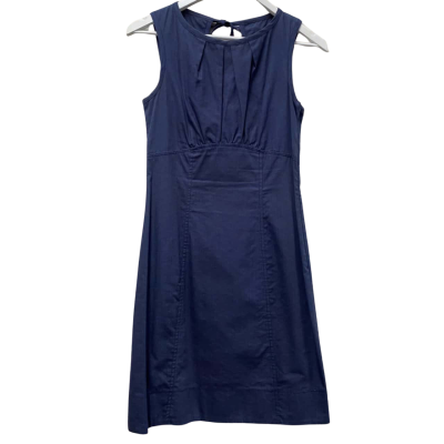 Cue Womens  Size 8 Midi Dress Navy Blue 