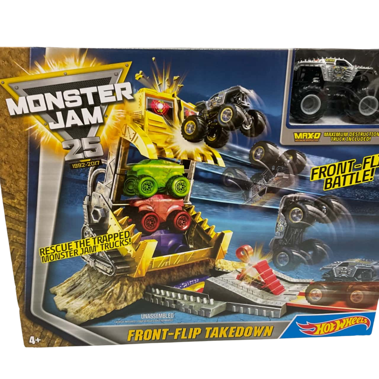 Monster Jam Front Maximum DESTRUCTION 1:64 Monster Jam Front Flip Take Down 25th ...