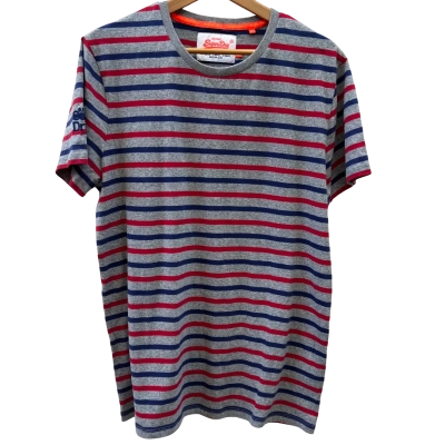 Superdry Mens Size XXL Striped T-Shirt