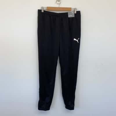 Puma Black Puma White Regular Fit Training Pants  Size L 