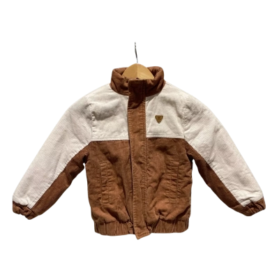  Milkshake Corduroy Sherpa lined Kids Size 5 Jacket Brown / Cream 