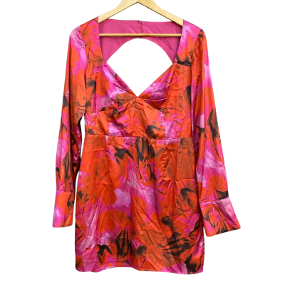 RUNAWAY Womens Scarlett Mini Dress Size 12 Pink  / Red 