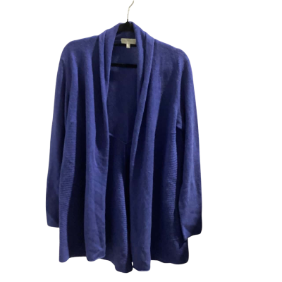 Grace Hill Womens  Size S Longline Wool & Cashmere Cardigan Blue 