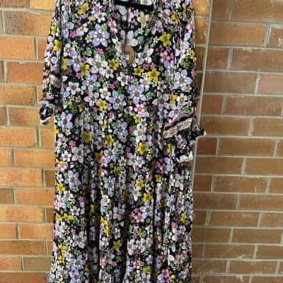 Jaase Womens  Size XL Maxi Dress Floral 