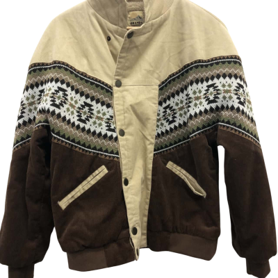 Ghanda Womens  Size XS Jumper Beige / Brown / Pattern 
