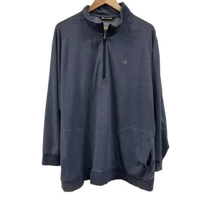 Travis Mathew Mens Size XL Quarter Zip Jumper Navy Blue