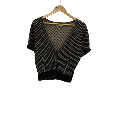 Alannah Hill Womens  Size 16 Button Up Short Sleeve Cardigan Top