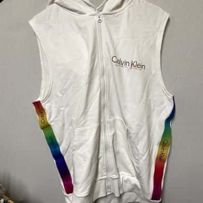 Calvin Klein Mens  Size XL White Jumper
