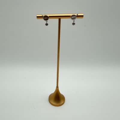 Mimco Earrings With Clear Stone