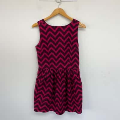 Gorman Pink Striped Sleeveless Mini Dress  Size 8