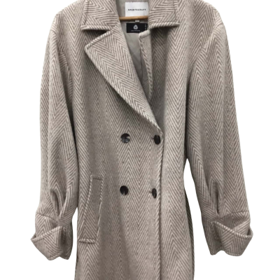 Sportscraft Womens  Size 16 Beige / Brown / Striped coat
