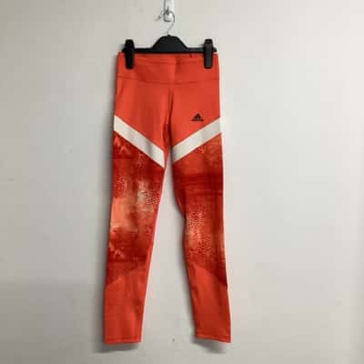 Adidas Womens  Size XS Orange Leggings
