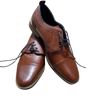 Davinci Men’s Brown Lace-up Dress Shoes Size 8  