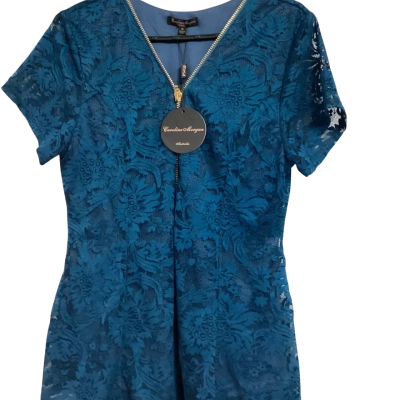 Caroline Morgan Womens  Size 16 Short Sleeve Top Teal 