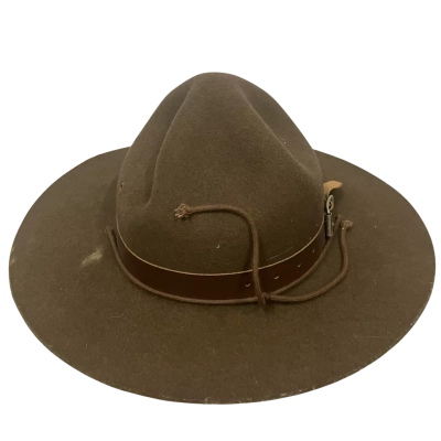 Brown Vintage Boy Scout Hat