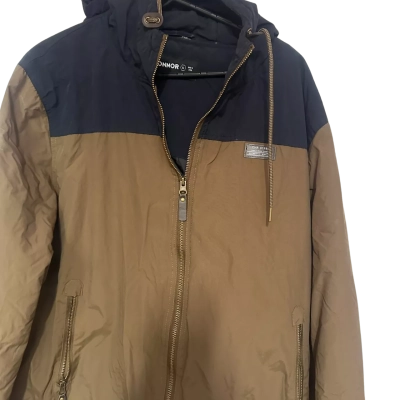Conner Mens  Size XL Hood Jacket Blue / Brown 