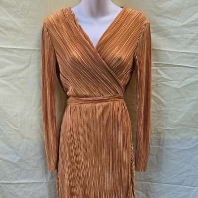 Sportsgirl Womens  Size S Casual Dress / Cocktail Dress / Party Dress / Wrap Dress Mustard 