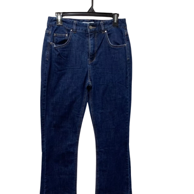 Trenery Womens  Size 8 Straight Leg Jeans Blue - 93% Cotton