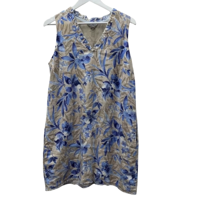 Tommy Bahama Womens Size L Sleeveless Dress - Cotton/Linen