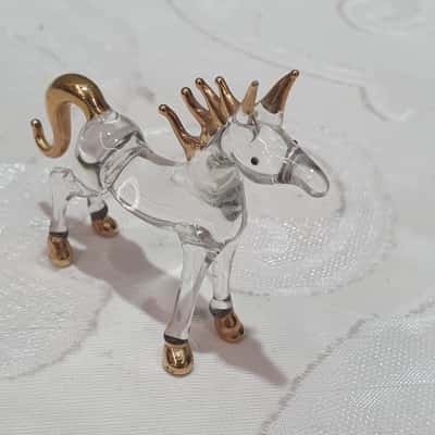 Glass Unicorn Figure 
