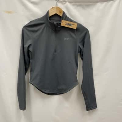 Elite Eleven Sporting Women's ProForm Curved 1-4 Zip Top Size M Grey BNWT