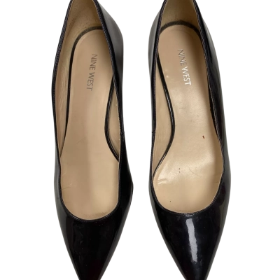 Nine West Womens  Size 9.5 Wedges Black  