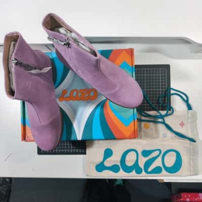  Womens As New Jew Lazo Size 7.5US Heels Purple 