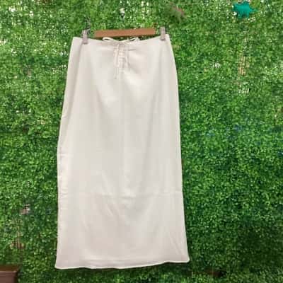 Sabo Skirt Womens  Size M Midi Skirt Off White 