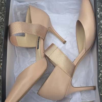 Nine West Womens Heels Beige Size 7.5