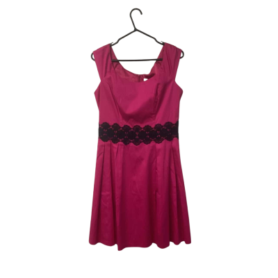 Womens Review  Size 12 Black  / Hot Pink  Miley Dress