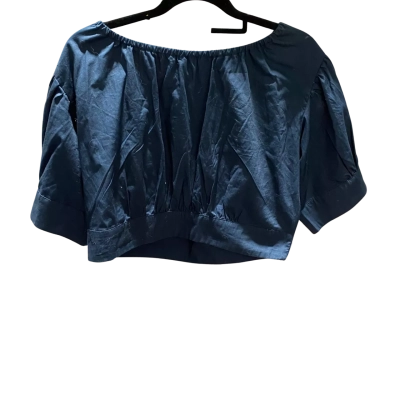 BNWT French Connection Womens  Size 12 Cropped Top Navy RRP $89.95
